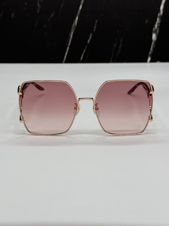 NEW GUCCI GG1564SA 004 SUNGLASSES GOLD/PINK WOMEN EYEWEAR main image 10